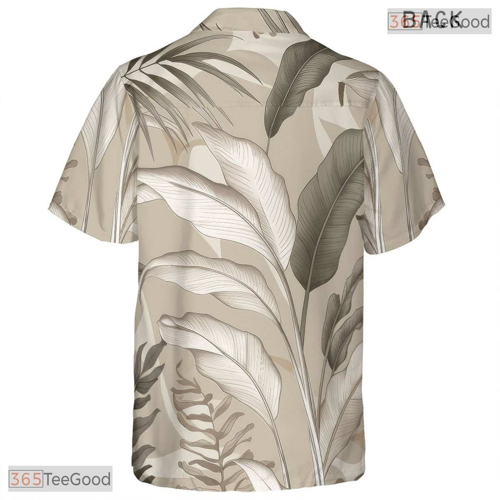 Navy Blue Hibiscus Palm Hawaiian Shirt - Tropical Luau Vacation Men