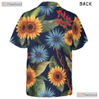 Sunflower Wildflower Hawaiian Shirt - Colorful Aloha Vacation Tee