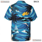 Ocean Sunset Palm Tree Hawaiian Shirt - Aloha Beachwear Gift