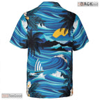 Beer & Pineapple Print Hawaiian Tee - Tropical Beach Party Outfit Adult