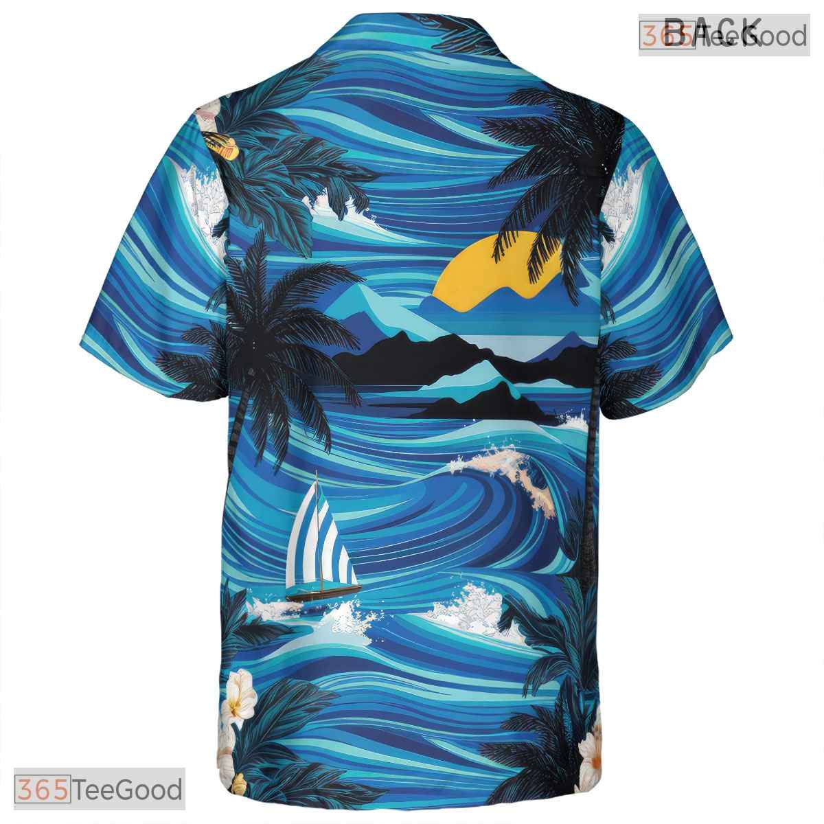 Beer & Pineapple Print Hawaiian Tee - Tropical Beach Party Outfit Adult