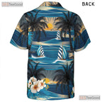 Beach Sunset Palm Hawaiian Shirt - Men's Summer Party Outfit