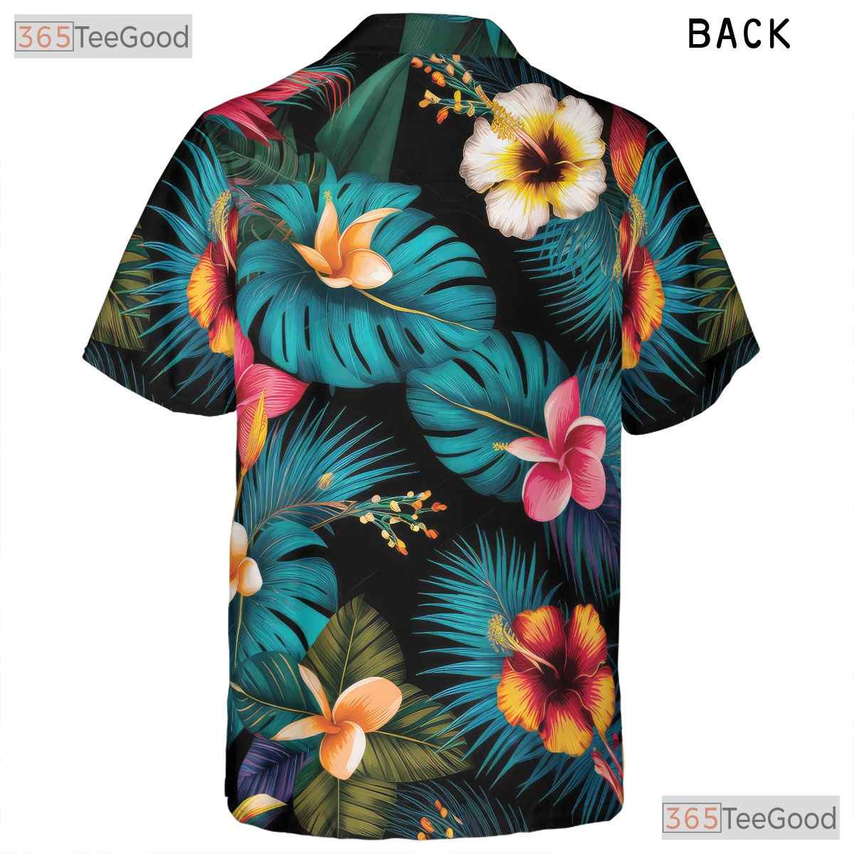Colorful Paradise Floral Hawaiian Shirt - Casual Summer Tee