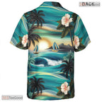 Tropical Floral Paradise Hawaiian Shirt - Realistic Aloha Beachwear Men