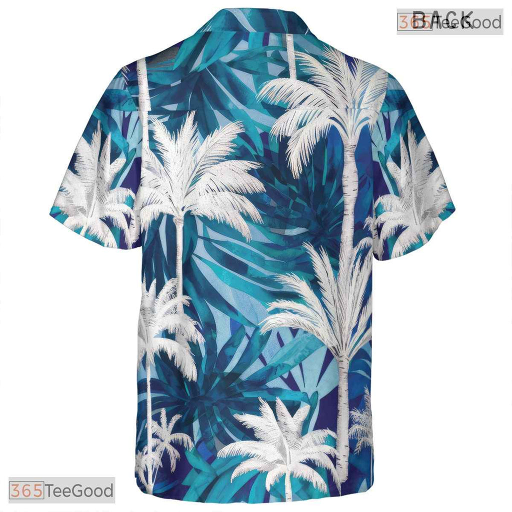Navy Floral Paradise Hawaiian Tee - Seamless Aloha Tropical Vacation