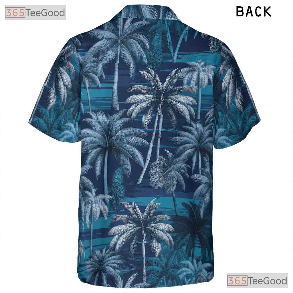 Stylish Palm Tree Hawaiian Shirt - Summer Beachwear for Men