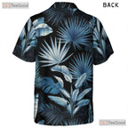 Blue Foliage Hawaiian Shirt - Tropical Beach Gift for Women