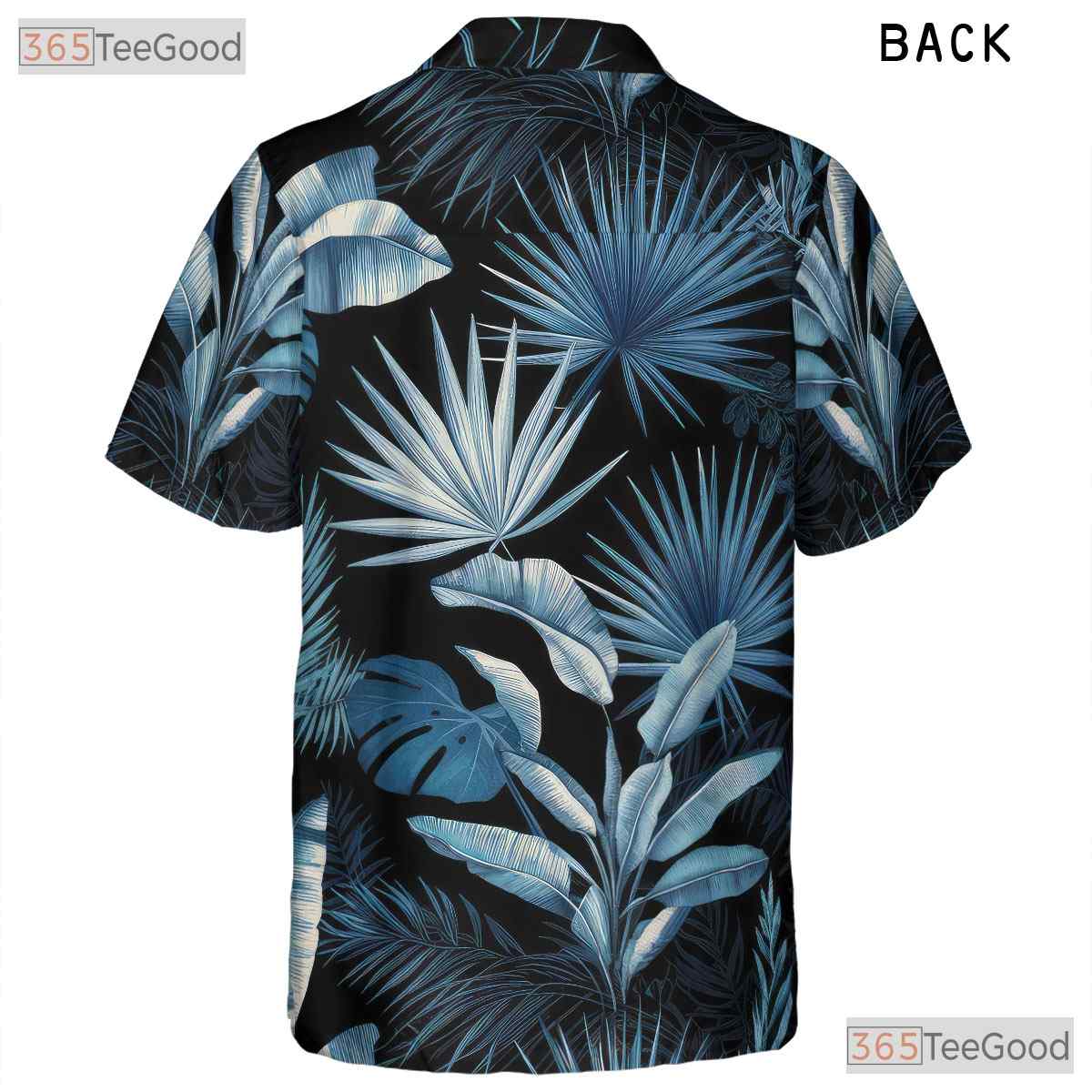 Blue Foliage Hawaiian Shirt - Tropical Beach Gift for Women