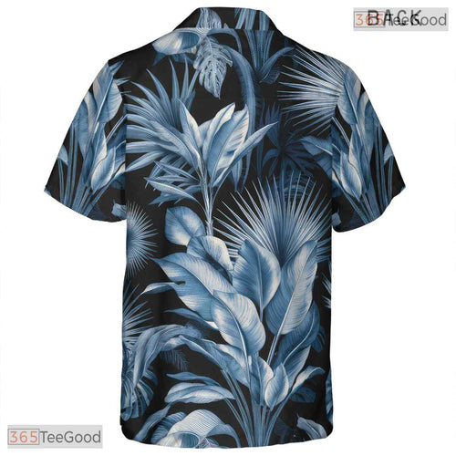 Aloha Navy Blue Hawaiian Shirt - Tropical Floral Vacation Wear Unisex