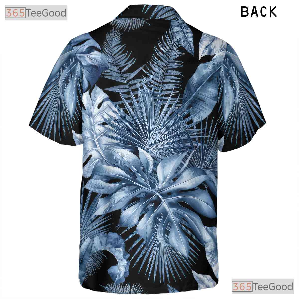 Tropical Blue Foliage Hawaiian Shirt - Unisex Summer Aloha Tee