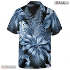 Tropical Midnight Bloom Hawaiian Shirt - Seamless Hibiscus Aloha Women