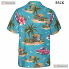 Tropical Island Truck Hawaiian Shirt - Adult Summer Beachwear