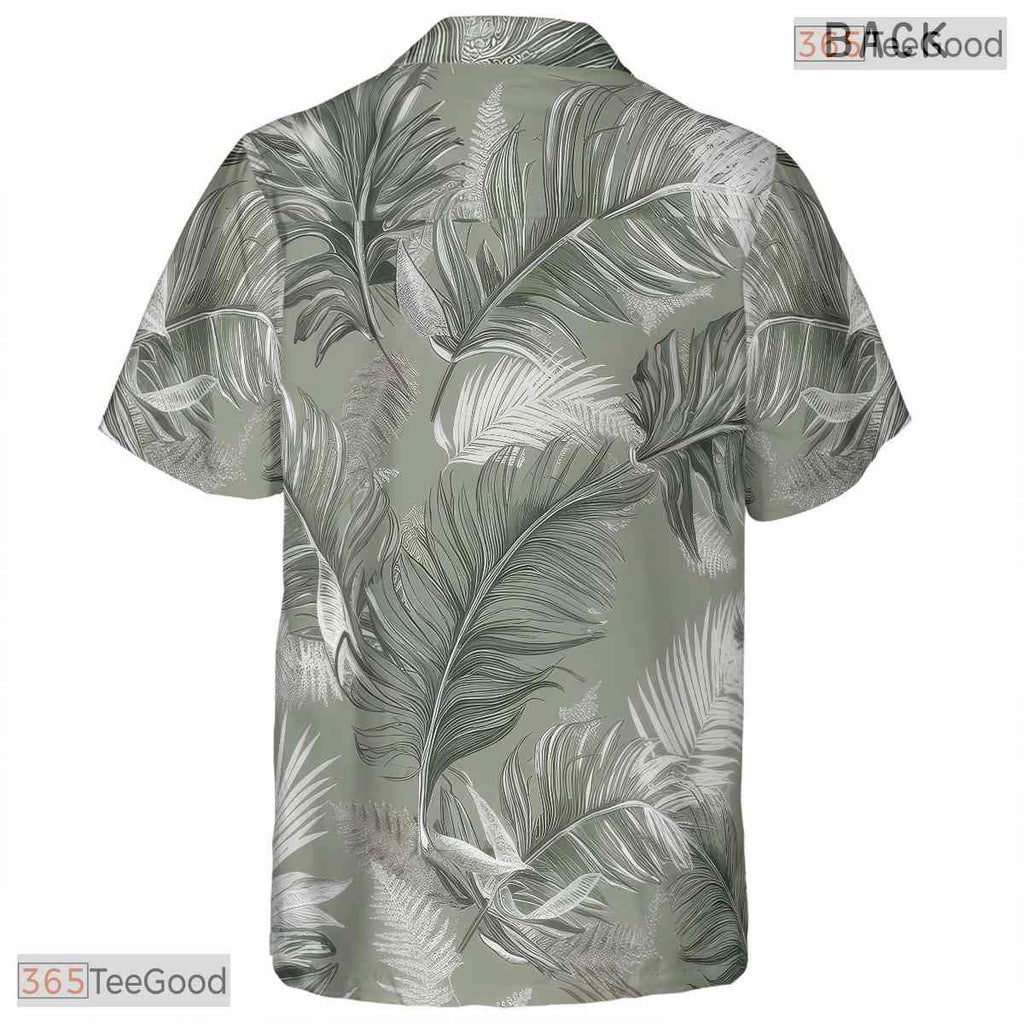 Pink Flamingo Tropical Hawaiian Shirt - Hibiscus Palm Beachwear Men