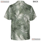 Sage Green Palm Trees Hawaiian Shirt - Adult Summer Beachwear