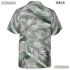 Sage Green Palm Tree Hawaiian Shirt - Men's Aloha Party Outfit