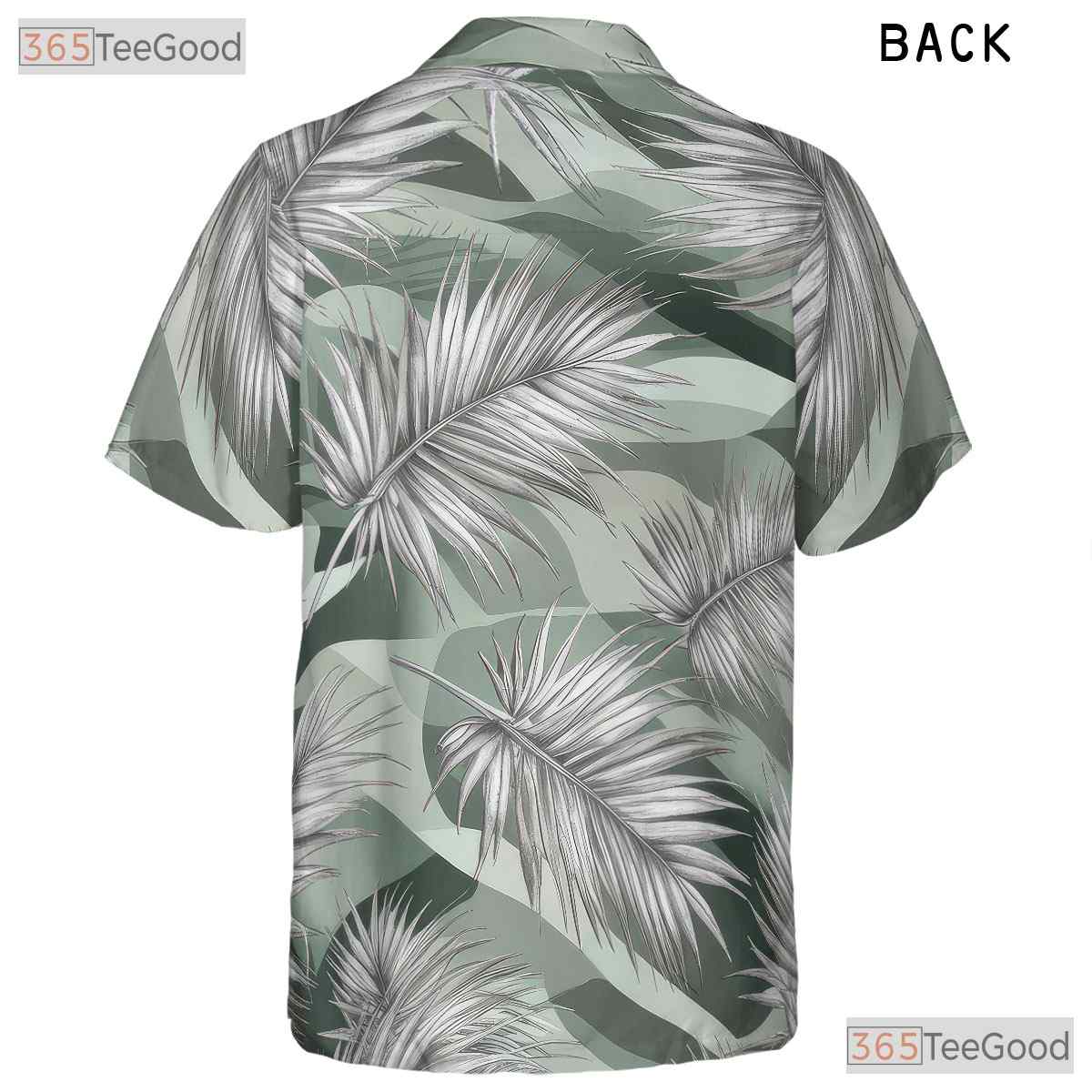 Sage Green Palm Tree Hawaiian Shirt - Men's Aloha Party Outfit
