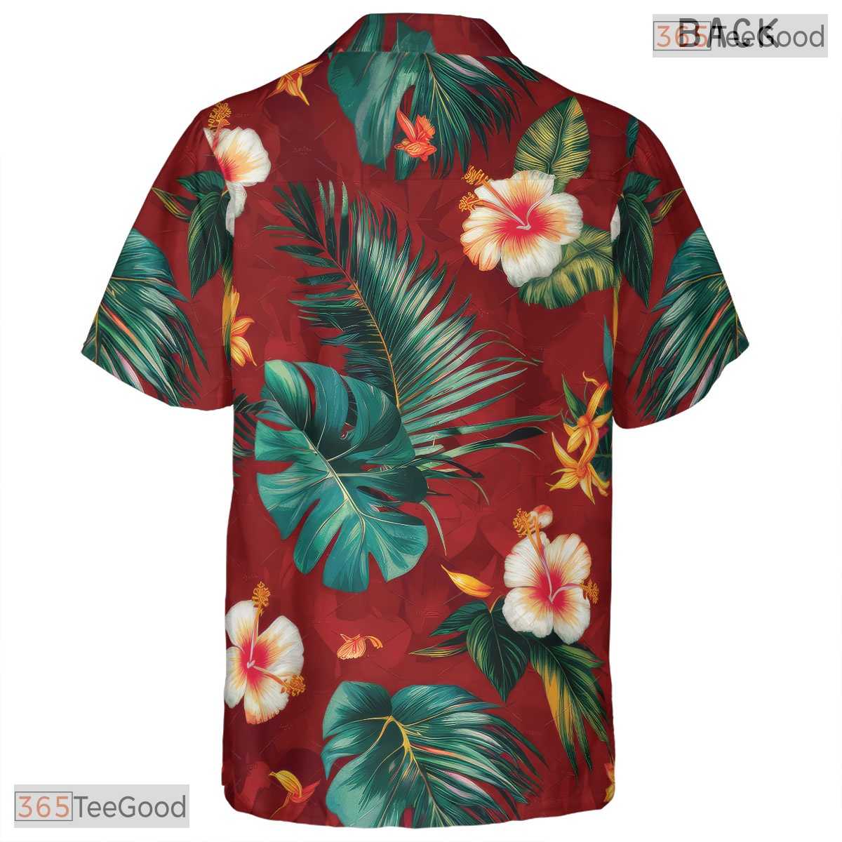 Midnight Foliage Seamless Hawaiian Shirt - Tropical Jungle Aloha Adult