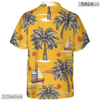 Dark Green Tropical Palm Hawaiian Shirt - Midnight Aloha Vacation Women
