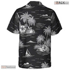 Exotic Palm Midnight Hawaiian Shirt - Green Foliage Aloha Wear Unisex
