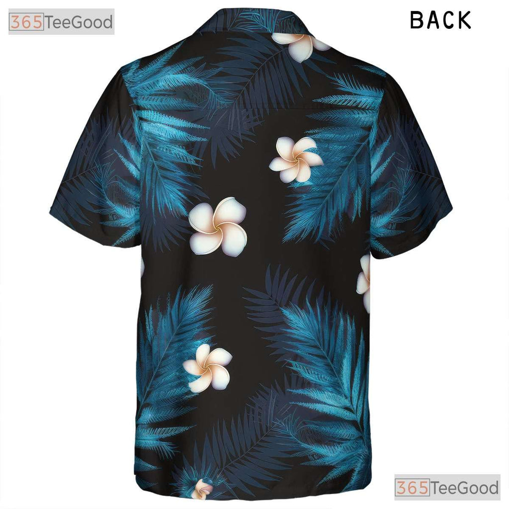 Tropical Night Floral Hawaiian Shirt - Women's Summer Beachwear