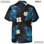 Tropical Night Floral Hawaiian Shirt - Women's Summer Beachwear