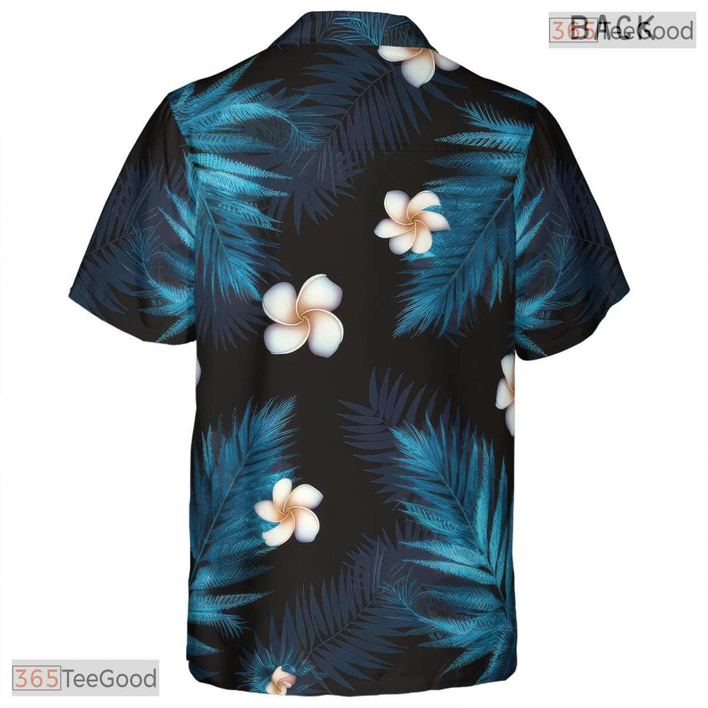 Abstract Midnight Tropical Hawaiian Tee - Exotic Aloha Beachwear Men