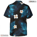 Abstract Midnight Tropical Hawaiian Tee - Exotic Aloha Beachwear Men