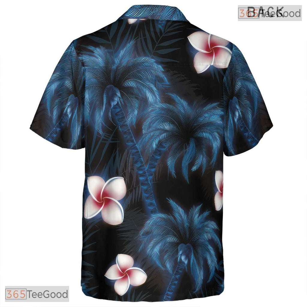 Vibrant Palm Midnight Hawaiian Shirt - Tropical Jungle Print Adults