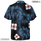Vibrant Palm Midnight Hawaiian Shirt - Tropical Jungle Print Adults