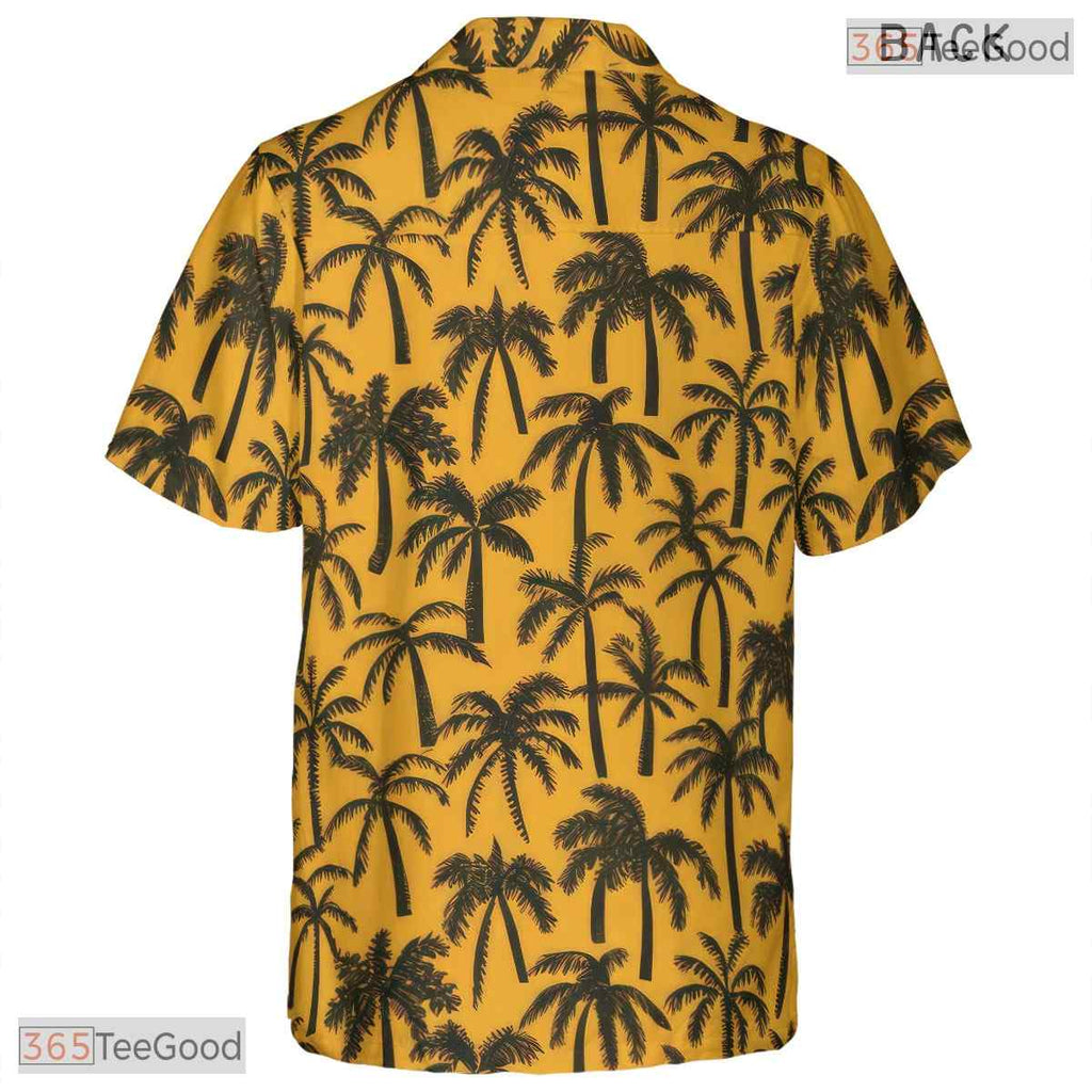 Tropical Palm Leaves Hawaiian Tee - Hibiscus Floral Vacation Outfit Women