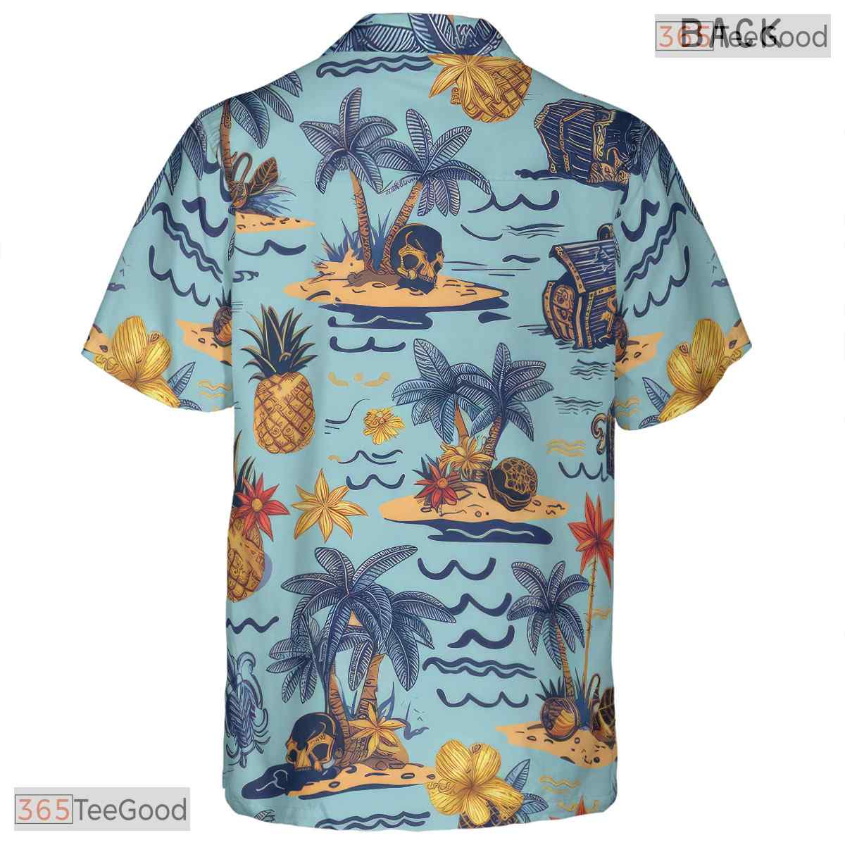 Exotic Tropical Foliage Hawaiian Shirt - Dark Palm Botanical Design Unisex