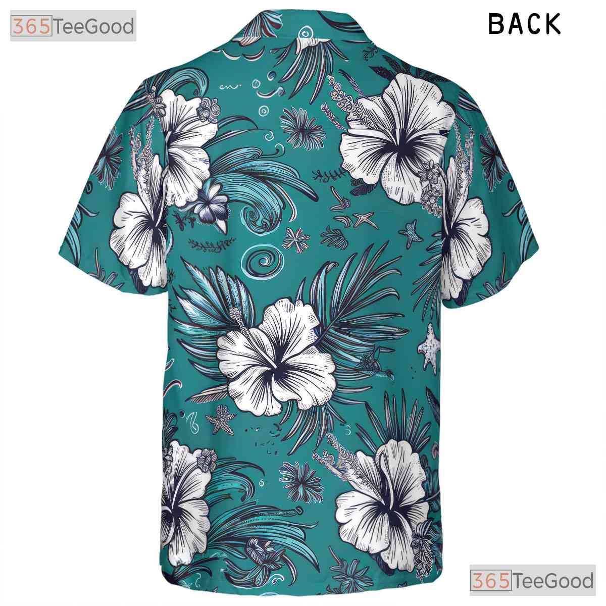 Hibiscus Palm Leaf Hawaiian Shirt - Men's Stylish Summer Beachwear