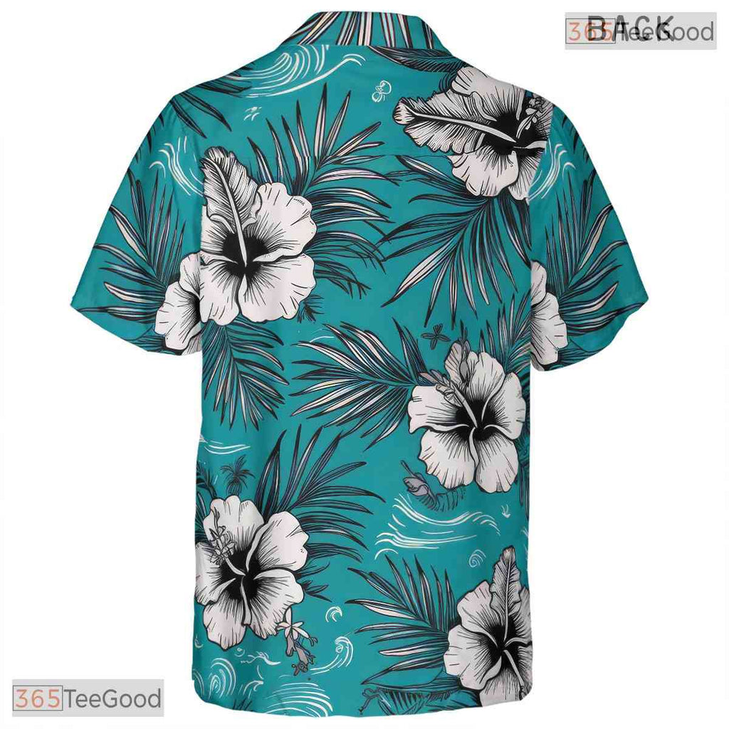 Sunset Beach Hawaiian Tee - Vibrant Ocean Paradise Aloha Shirt Adults