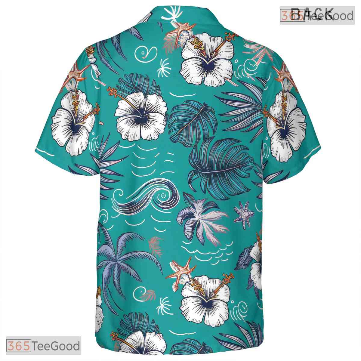 Tropical Sunset Hawaiian Shirt - Vibrant Ocean View Vacation Outfit Men