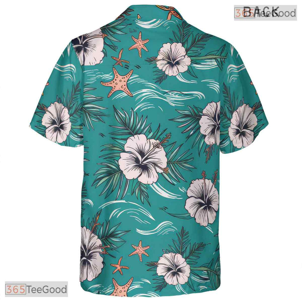 Colorful Ocean Sunset Hawaiian Tee - Tropical Beach Style Unisex Adult