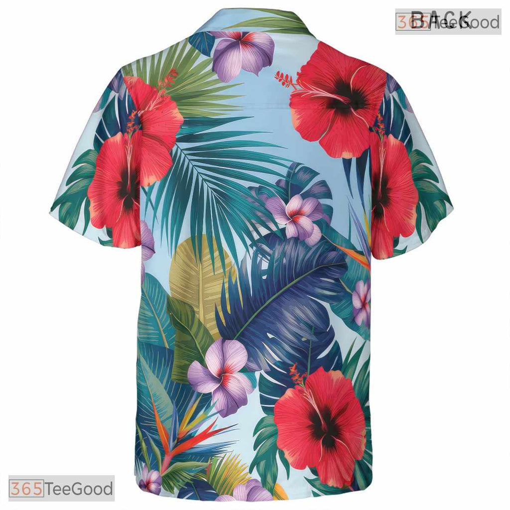 Ocean Sunset Aloha Hawaiian Shirt - Relaxed Island Beachwear Adults