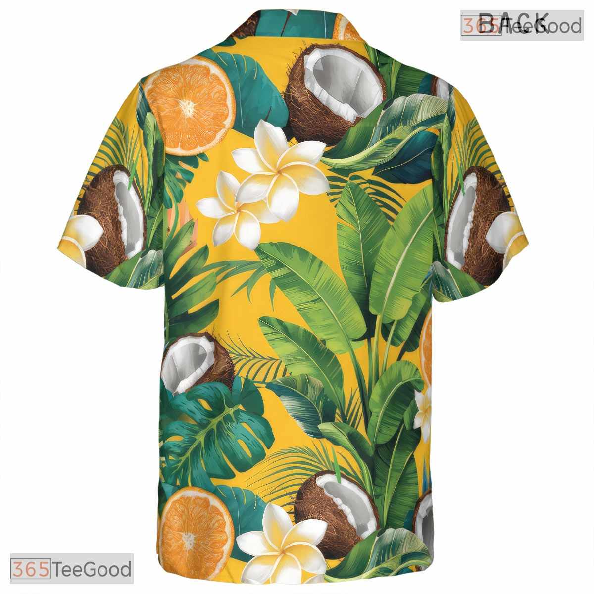 Tropical Fruit Floral Hawaiian Tee - Bold Black Jungle Aloha For Men