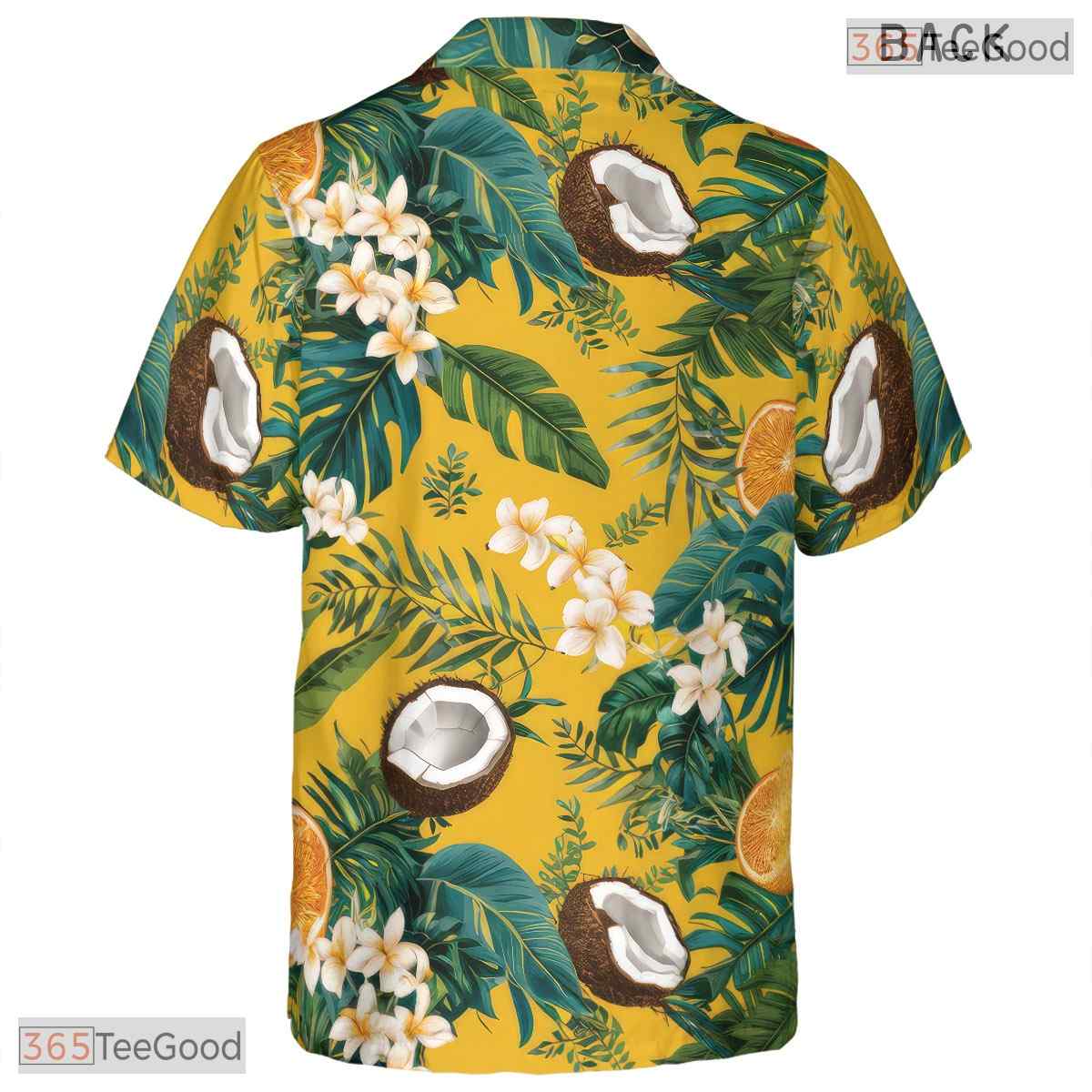 Black Jungle Escape Hawaiian Shirt - Exotic Fruit Floral Style Women