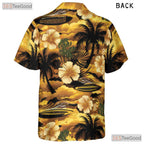Casual Short Sleeve Hawaiian Shirt - Men's Beach Button Down