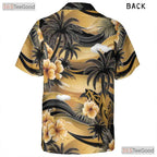 Short Sleeve Button Down Hawaiian Shirt - Men's Vacation Beachwear