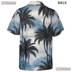 Palm Breeze Island Hawaiian Tee - Relaxed Beach Vacation Outfit Women