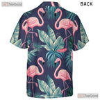 Tropical Flamingo Hawaiian Shirt - Colorful Aloha Beach Outfit Unisex Adult