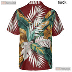 Jungle Blaze Hawaiian Tee - Fiery Sunset & Tropical Rainforest Vibes Women