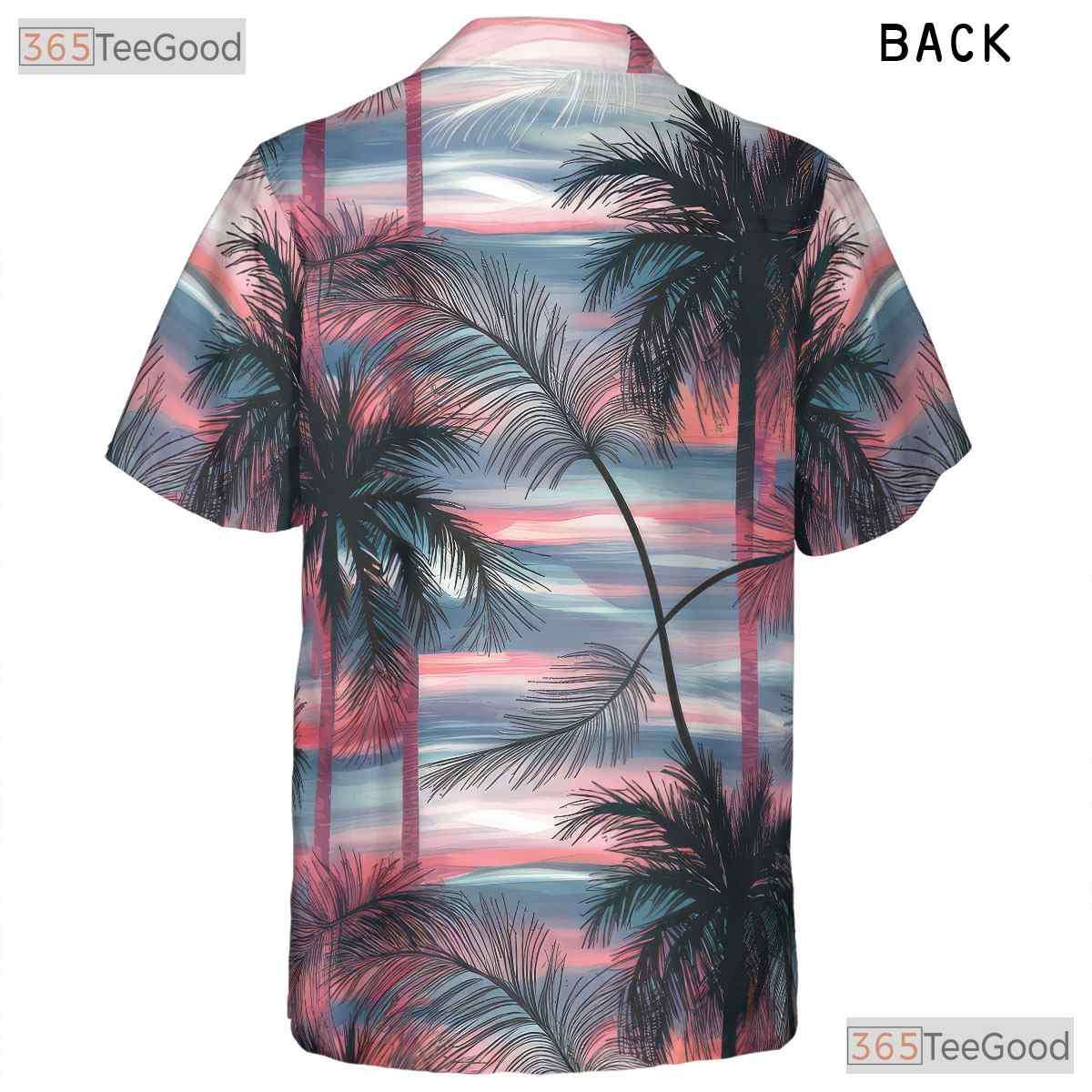Tropical Sunset Hawaiian Tee - Bold Ocean Horizon Aloha Beach Style Women