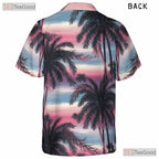Island Sunset Hawaiian Shirt - Tropical Palm Trees Beachwear Gift Unisex