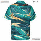 Tropical Palm Ocean Hawaiian Shirt - Vacation Aloha Style for Men & Women