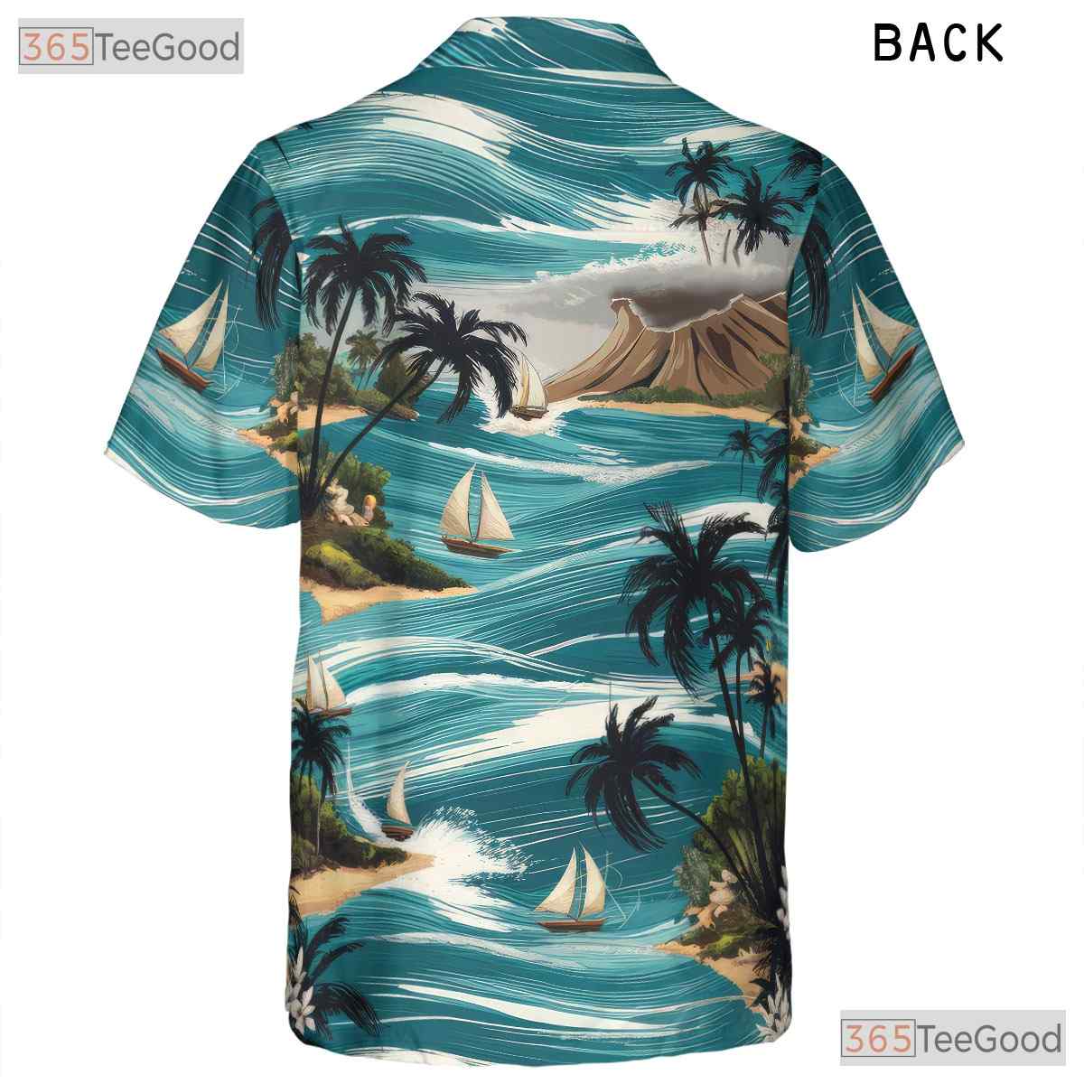 Classic Floral Ocean Hawaiian Shirt - Tropical Beachwear for Men & Women