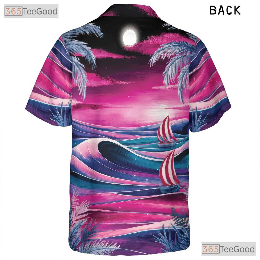 Aloha Sunset Hawaiian Shirt - Tropical Palm Beach Style Men & Women