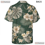 Tropical Jungle Monstera Hawaiian Tee - Green Leaf Aloha Vacation Adults
