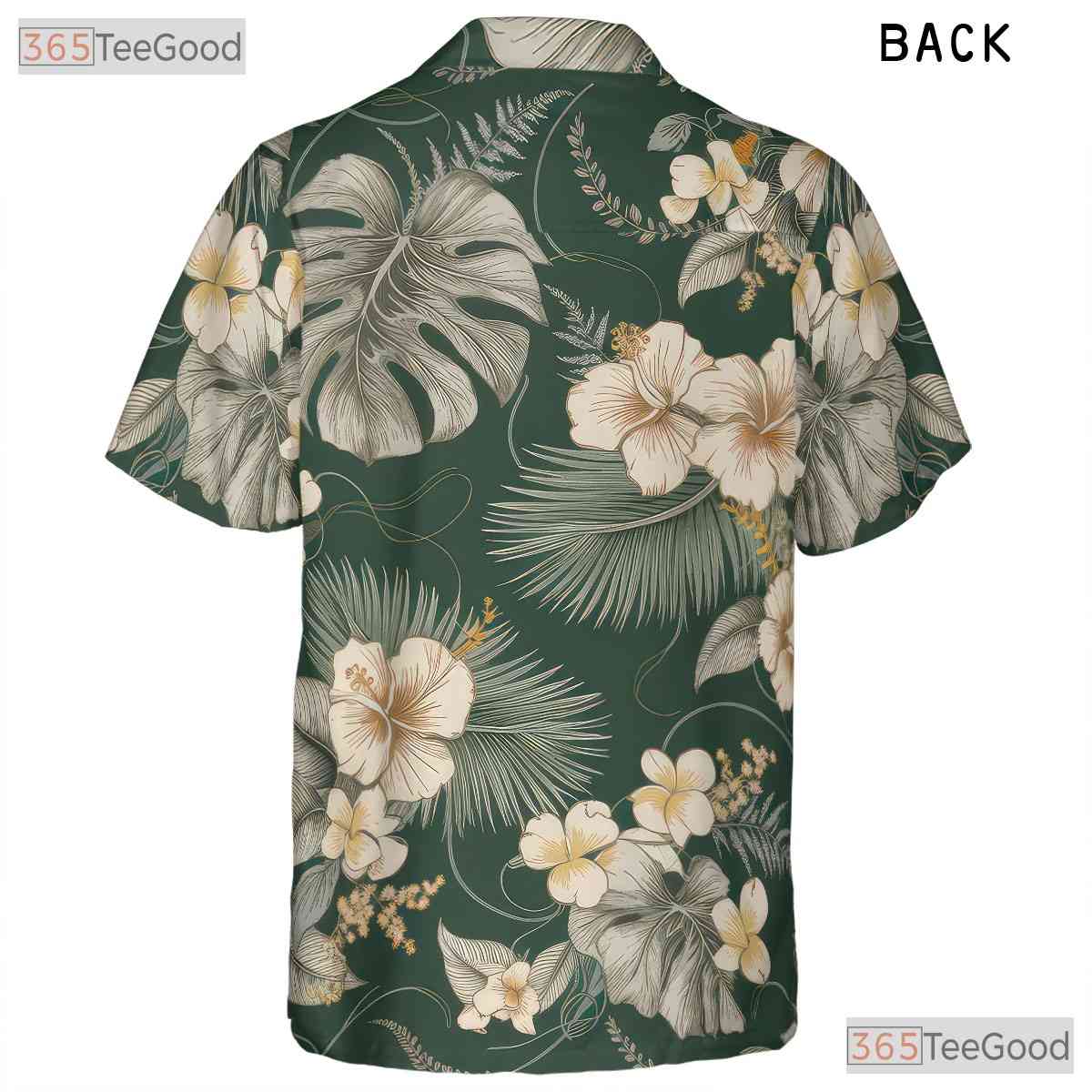 Tropical Jungle Monstera Hawaiian Tee - Green Leaf Aloha Vacation Adults